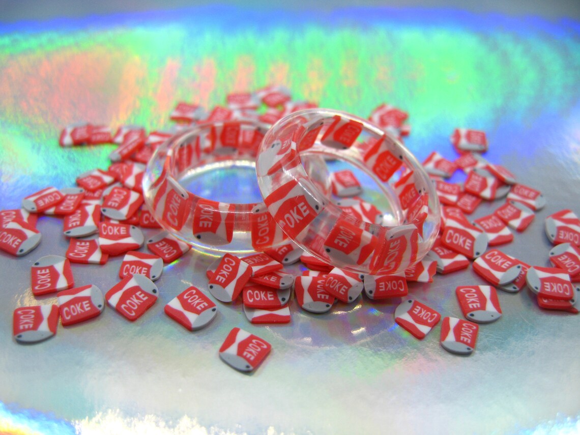 Coke Can Resin Ring/stackable Rings Etsy UK