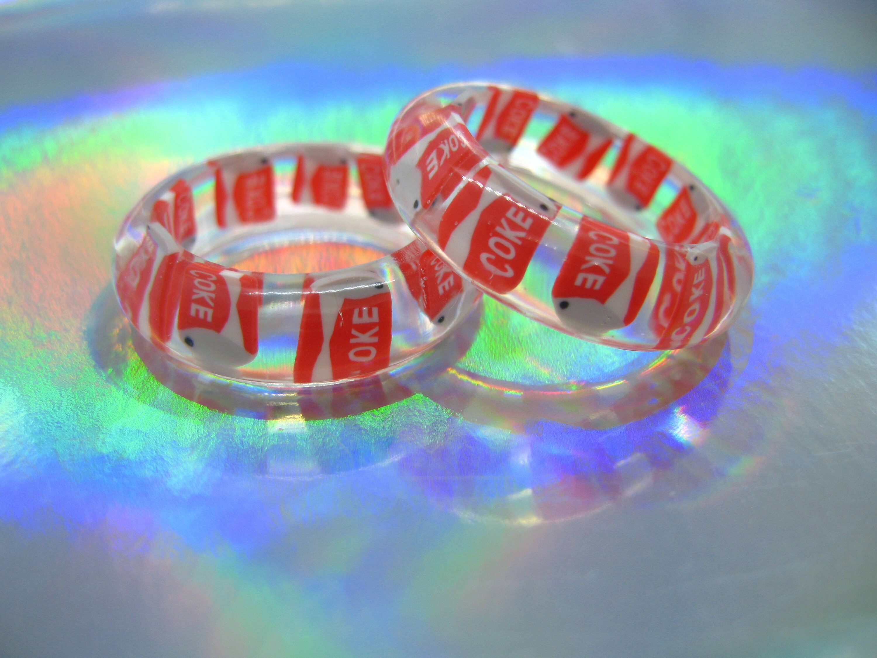 Coke Can Resin Ring/stackable Rings Etsy UK