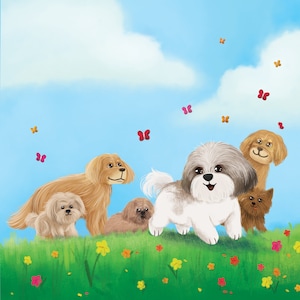 Illustrator for hire, Dog illustration, Children’s book illustrator, Kids book, baby, colorful, beautiful, Illustrated by QBN Studios