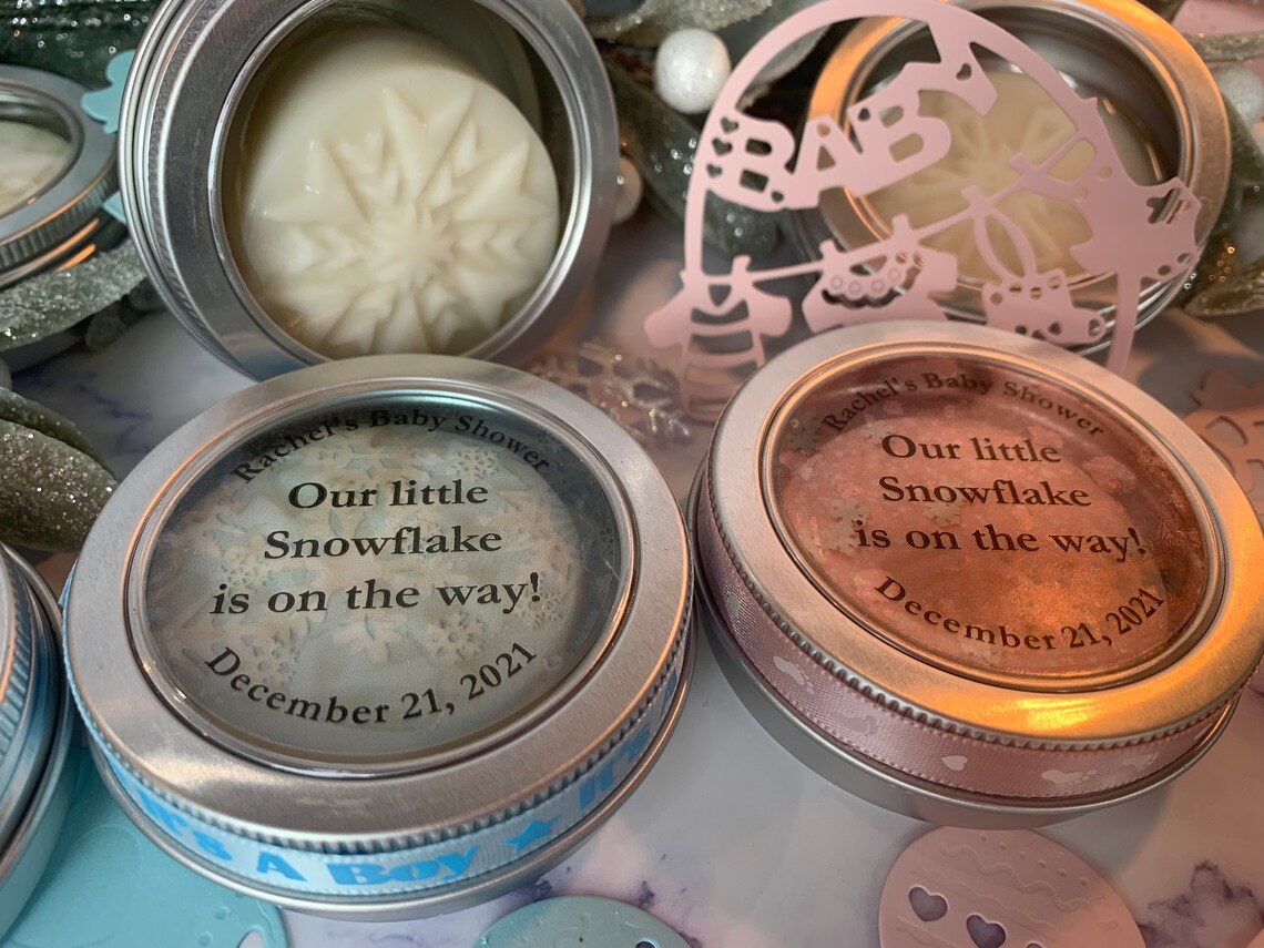 BABY SHOWER FAVORS Winter Baby Shower Favors Snowflake Etsy