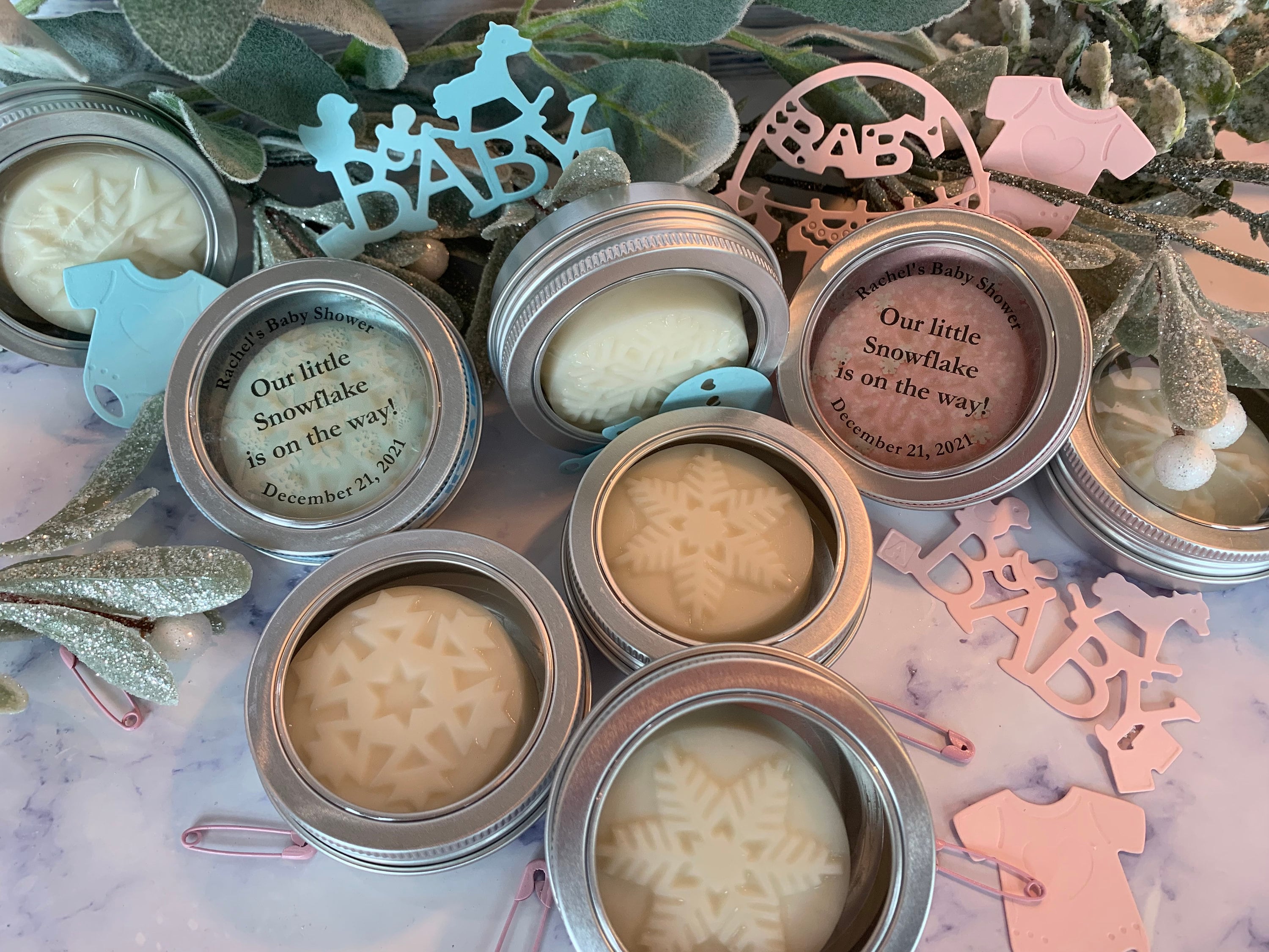 BABY SHOWER FAVORS Winter Baby Shower Favors Snowflake Etsy