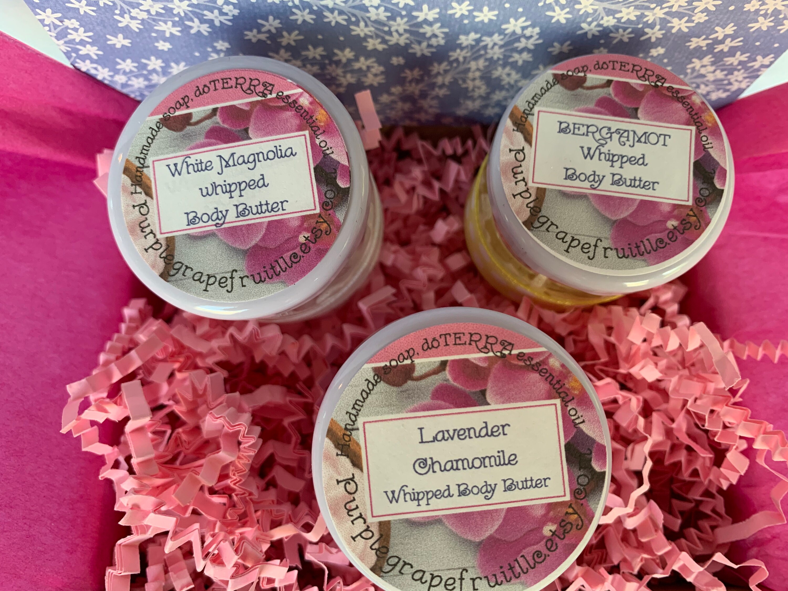 WHIPPED BODY BUTTER gift set Set of 3 Body butter spa kit Etsy