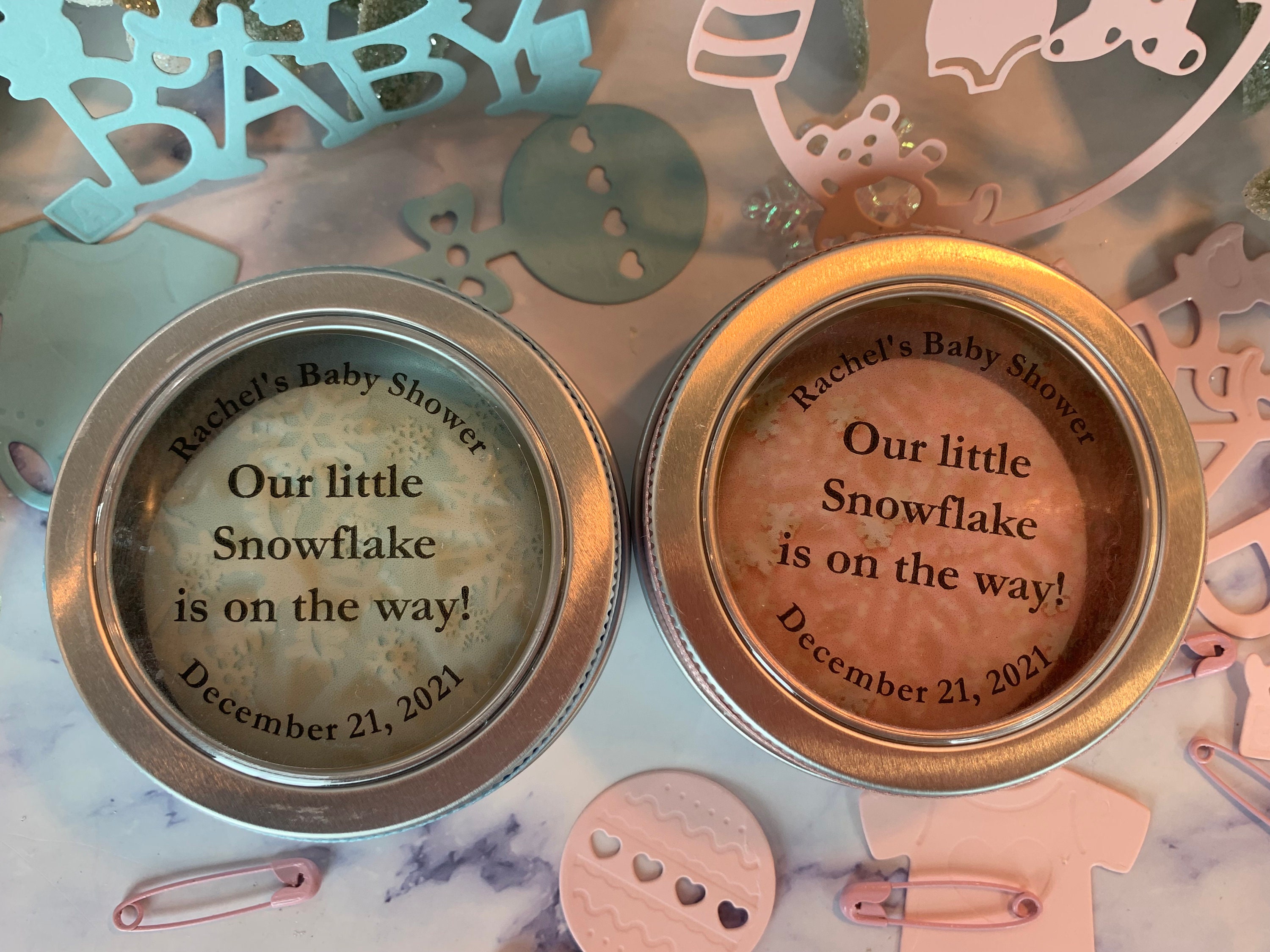 BABY SHOWER FAVORS Winter Baby Shower Favors Snowflake Etsy