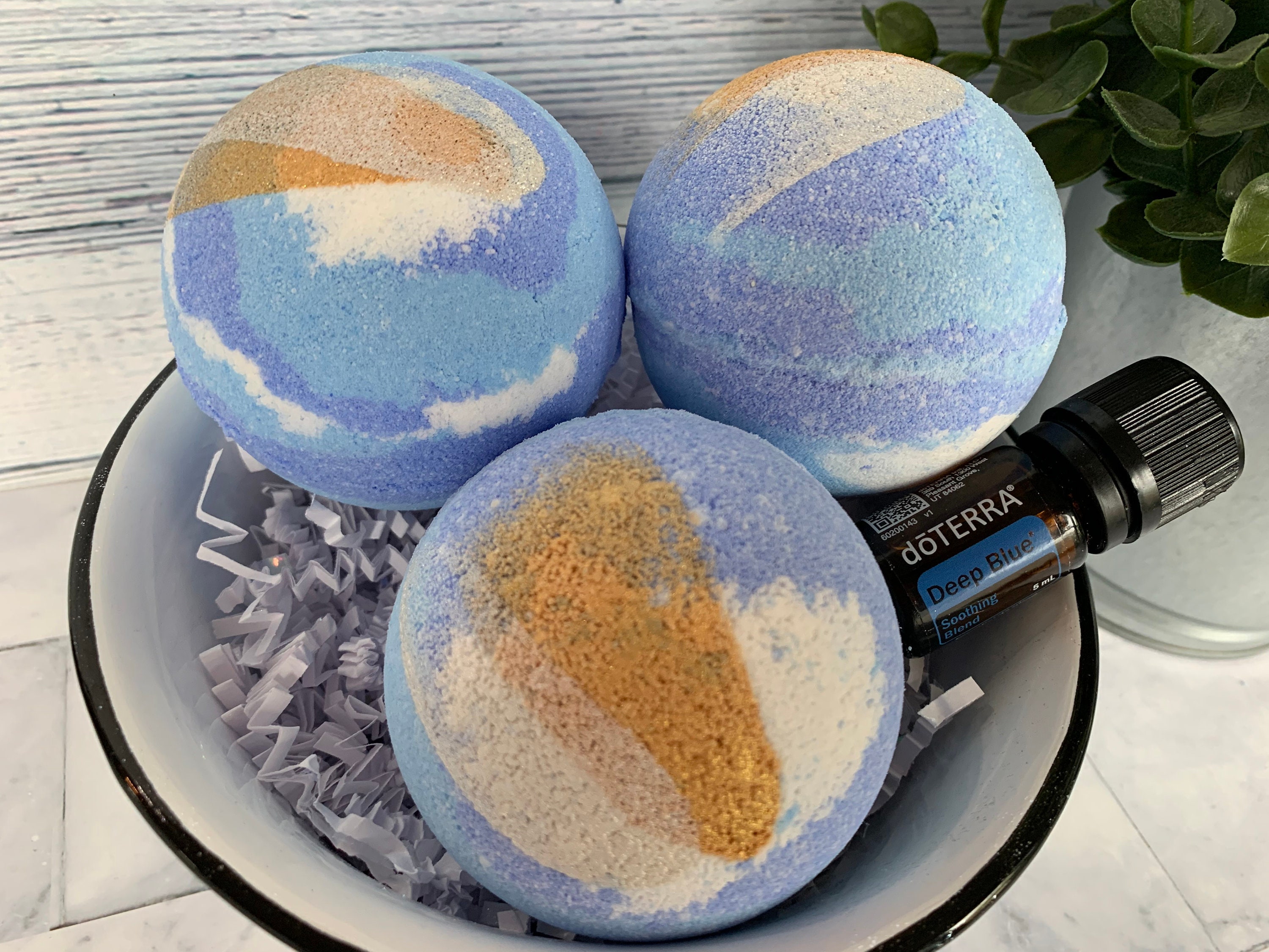 DōTERRA DEEP BLUE Bath Bombs Vegan bath bomb dōterra bath Etsy