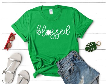 Blessed svg, png, jpeg I St. Patrick's Day Shirts I Shamrock
