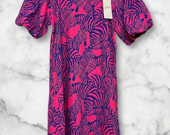 LILLY PULITZER - new with tag Rossen Dress Passion Fruit Pink Wild Nights XS