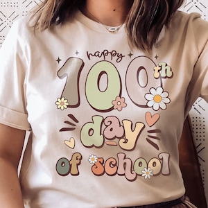 Happy 100th Day Of School T Shirt, Registrar Staff Tee Secretary Admin Elementary 100 Days of School Shirt, 100 Days of School Teacher Shirt