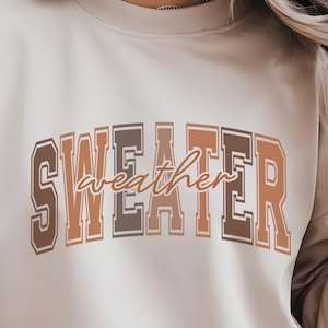 Sweater Weather Sweatshirt, Boho Fall Sweater, Mom Retro Fall Crewneck, Cozy Sweat, Fall Season Womens Fall Sweater, Cozy Sweater Weather