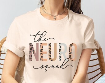 Neuro Squad, Custom Nurse Job Specialties Shirt, Personalize Nurse Team Crew, Custom Nurse Leopard, Ortho, CVICU, Cardiac, Life, CNA, RN Tee