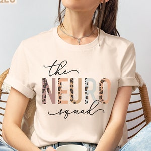 Neuro Squad, Custom Nurse Job Specialties Shirt, Personalize Nurse Team Crew, Custom Nurse Leopard, Ortho, CVICU, Cardiac, Life, CNA, RN Tee