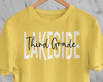 Custom 3rd Grade Level Shirt, Custom Grade Level Tee, Third Grade Squad Tribe Crew, Gift For Teacher, Personalized Mascot, Team Spirit Tee