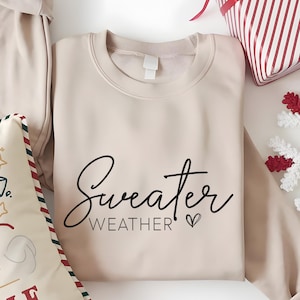 Sweater Weather Sweatshirt, Boho Fall Sweater, Mom Retro Fall Crewneck, Cozy Sweat, Fall Season Womens Fall Sweater, Cozy Sweater Weather