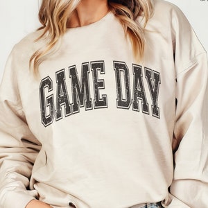 Comfort Colors® Varsity Gameday Shirt, Football Gameday Sweatshirt, Baseball Game T-Shirt, Retro College Football Shirt, Softball Game Day