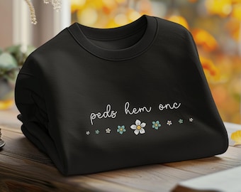 Comfort Colors® Peds Hematology Oncology Nurse Sweatshirt, Oncology Unit Nurse Peds Hem Onc Crew, Hem Onc RN Sweater, Gift for Hem-Onc Nurse
