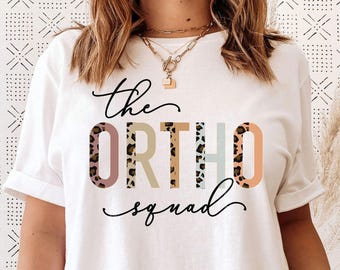 Ortho Squad, Custom Nurse Job Specialties Shirt, Personalize Nurse Team Crew, Custom Nurse Leopard, Cardiac, CVICU, Neuro, Life, CNA, RN Tee