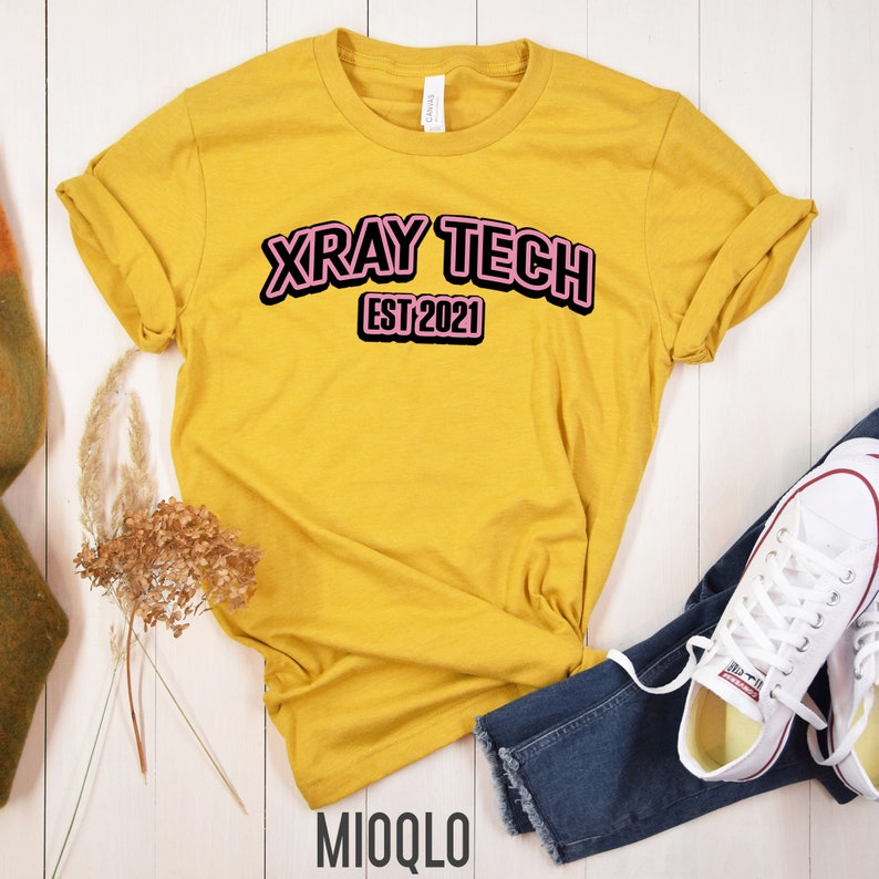 Xray Tech Shirt Custom Year Tee Imaging Department Etsy