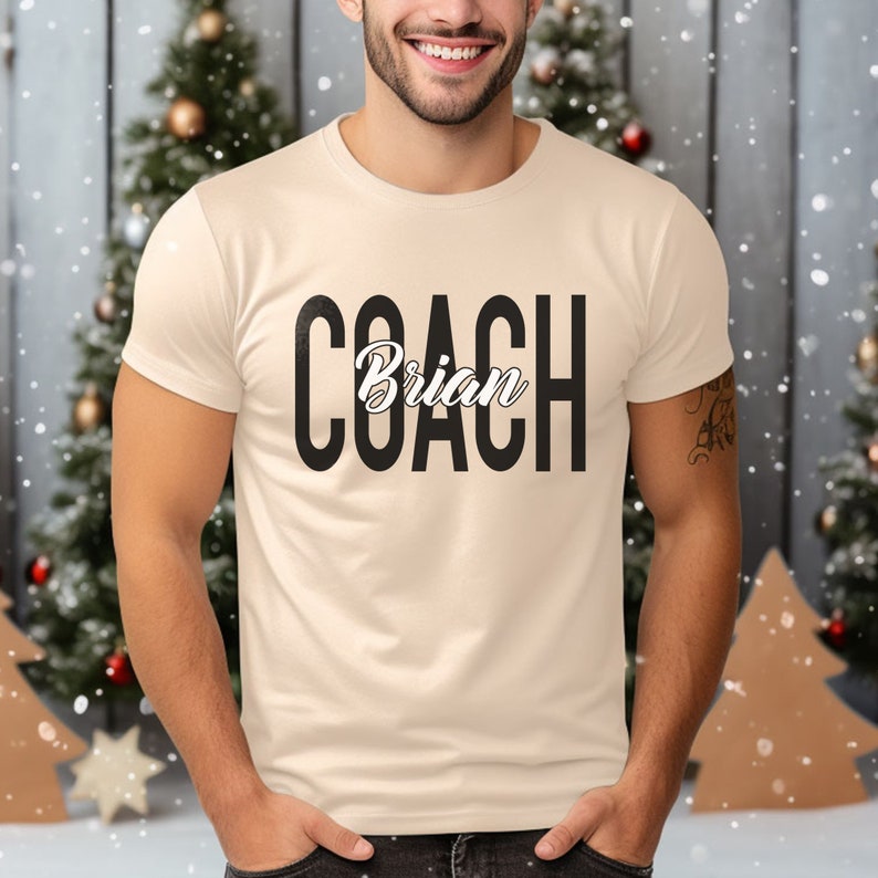 Custom Name Coach Shirt, Personalized Coach Sweatshirt, Personalize ...