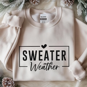 Sweater Weather Sweatshirt, Boho Fall Sweater, Mom Retro Fall Crewneck, Cozy Sweat, Fall Season Womens Fall Sweater, Cozy Sweater Weather