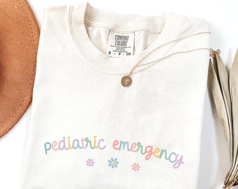 Comfort Colors® Pediatric Emergency Nurse Shirt, Pediatric Emergency Room, Peds Emergency Care, Pediatric Nurse Squad, Peds ICU Nurse Team