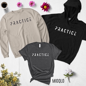 Practice Shirt, Minimalist Shirt, Musician shirt, Practice Makes Perfect, Music T-Shirt, Music Student Shirt, Piano Student Tee, Violin Tee bild 1