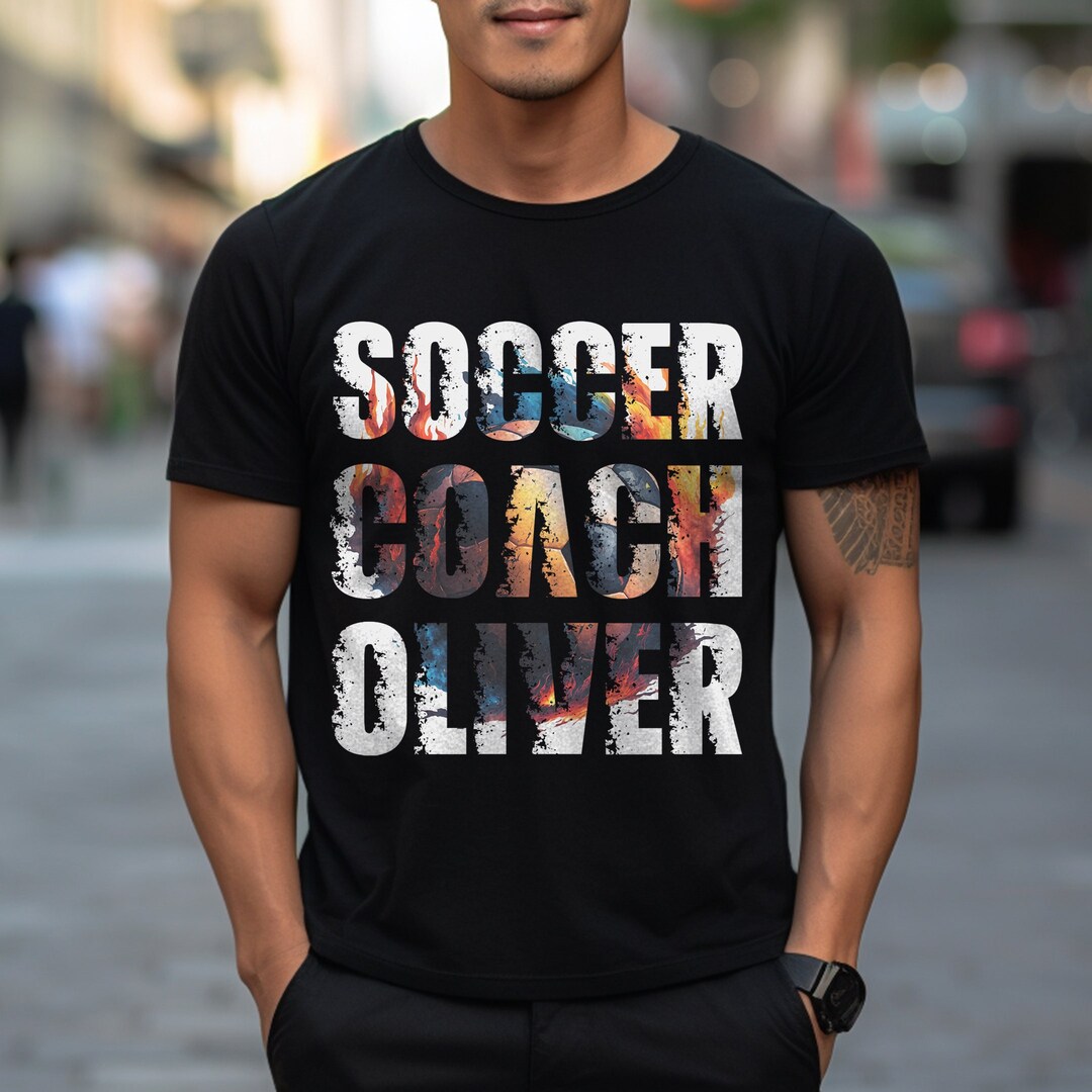 Soccer Coach Shirt, Custom Name Soccer Coach Sweatshirt, Personalize