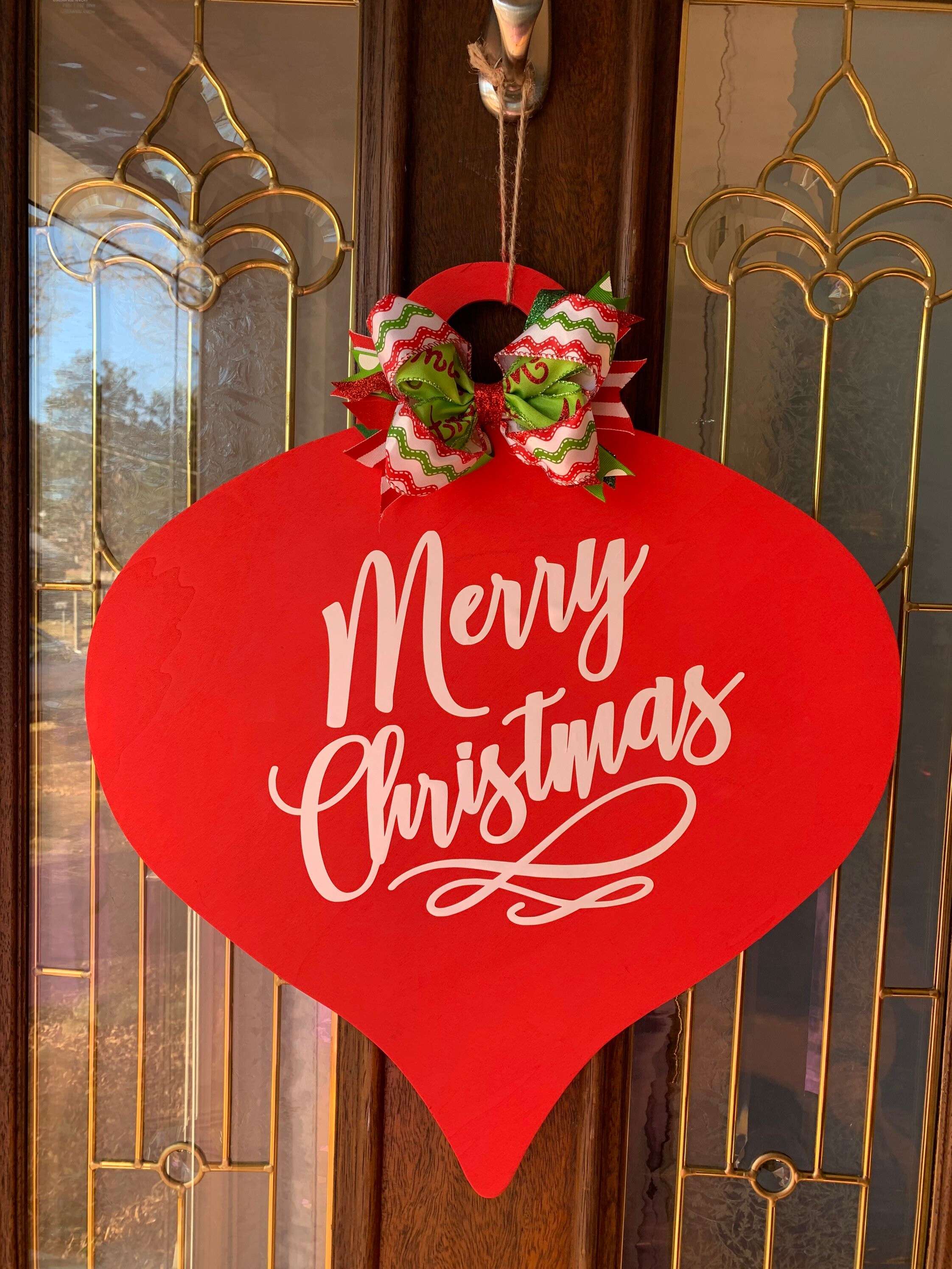 Merry Christmas door hanger message me about this item it Etsy