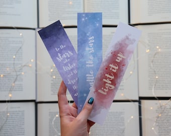 Sarah J Maas 3-bookmark bundle (Throne of Glass, ACOTAR, Crescent City)