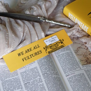 Vultures - Yellowface by R.F. Kuang double sided bookmark