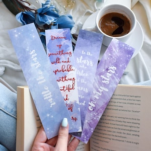 Three Bookmark Bundle (pick any three bookish bookmarks)