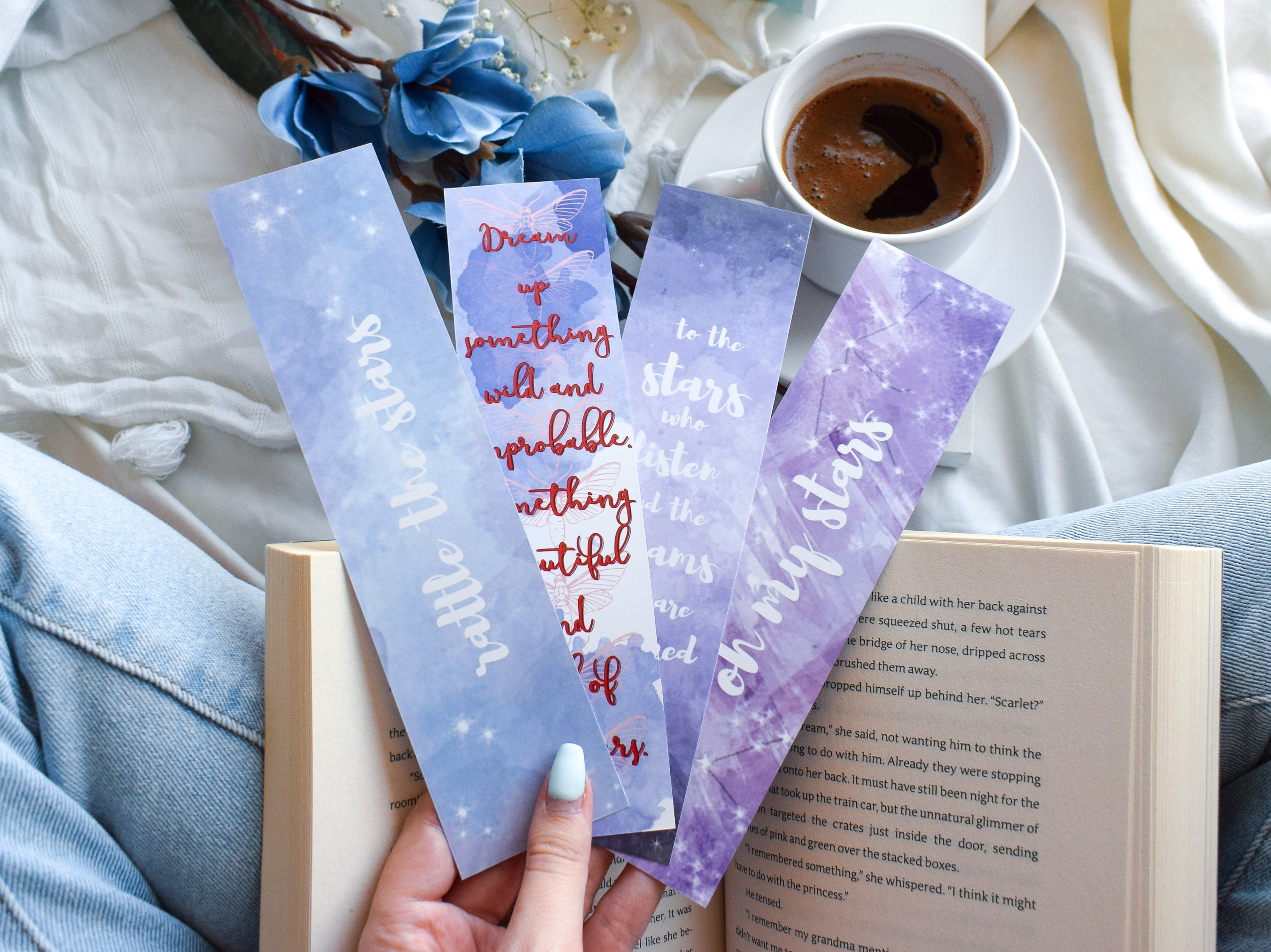Three Bookmark Bundle (pick any three bookish bookmarks)