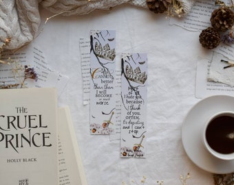 The Cruel Prince - If I cannot be better than them I will become so much worse. Double-sided Bookmark
