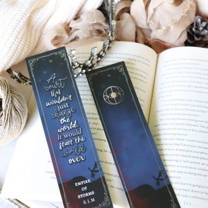 A Court that Would Change the World - Empire of Storms - Throne of Glass double-sided bookmark