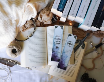 Fire Breathing Bitch Queen - Queen of Shadows - Throne of Glass double-sided bookmark