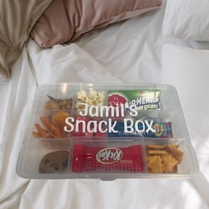 Personalized Snack box, travel snack box, road trip snacks, child snack box