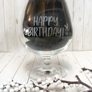 Personalized  Etched Brandy snifter, perfect for whiskey lover, anniversary gift, birthday gift, groomsmen gift