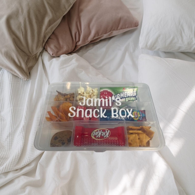 Personalized Snack Box, Travel Snack Box, Road Trip Snacks, Child Snack ...
