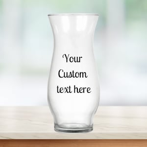 Customizable Etched Hurricane Flower Vase, Personalized Wedding Gift & Home Decor, table center piece, wedding vase, flower vase
