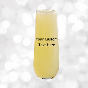 Personalisierte Sektflöte, Hochzeitstoasting Glas, maßgeschneiderte Champagner Glas, Silvester Flöte, Hochzeit Flöte