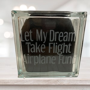 Hucha de cristal grabada personalizada, hucha de ahorros, hucha para monedas, hucha para la compra de una casa, hucha para las vacaciones, hucha para la universidad, hucha para la boda, hucha de ahorros