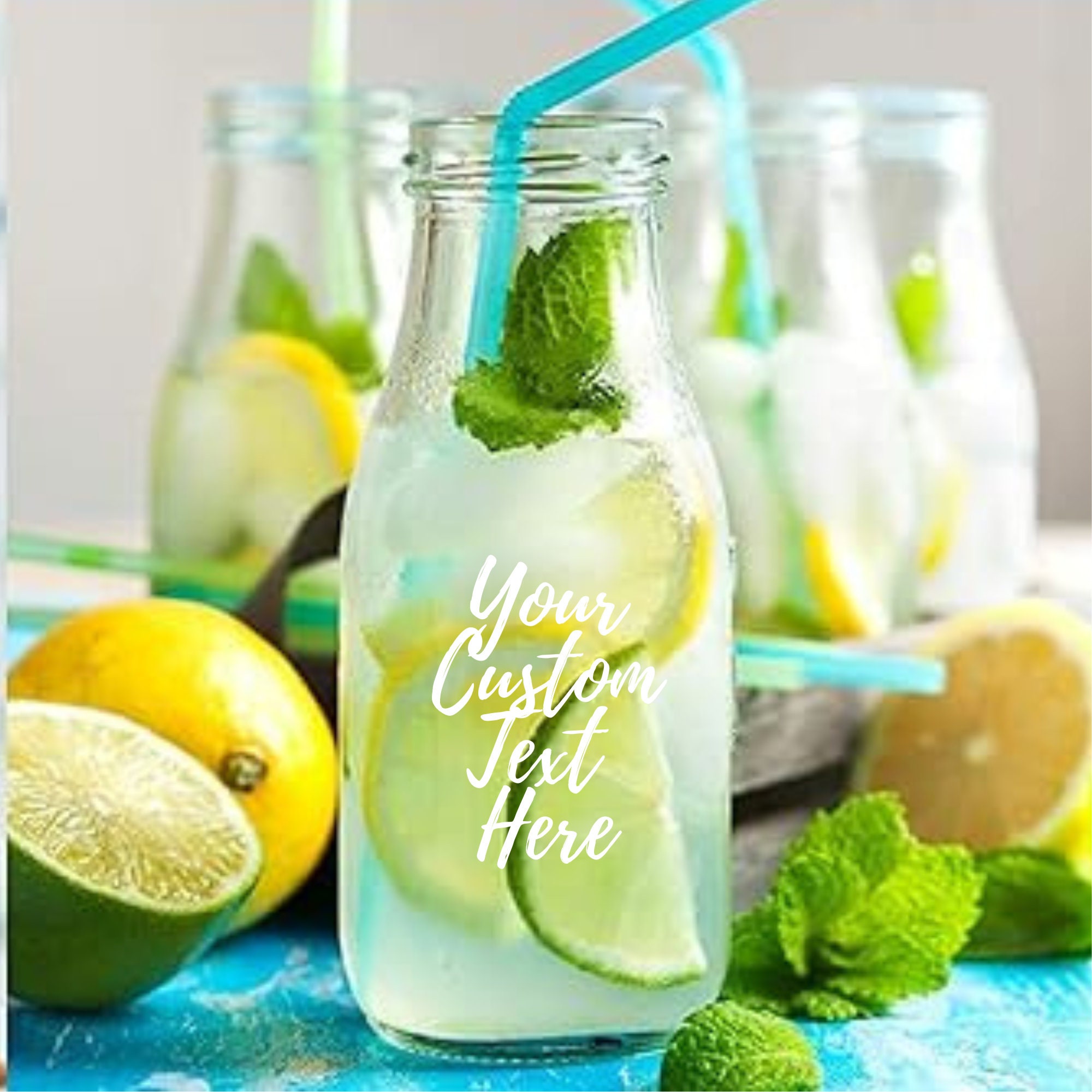 Bouteille de lait personnalisée, verre de fête, verre de lait pour le père Noël, bouteille de lait gravée, bouteille de smoothie, bouteille de jus, verre de lait