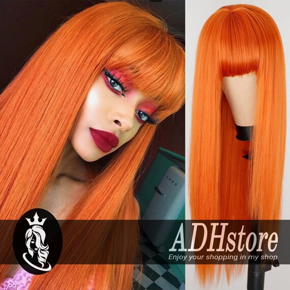 Dynamic Orange Wigs Scene Illustration Dynamic Orange Wigs Scene Illustration