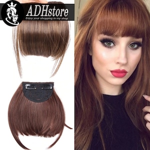 Hair Clip In Bangs , Short Hairpieces For Women
