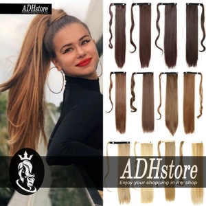 Straight Ponytail , Clip In Hair Extensions , Synthetic Hair For Women