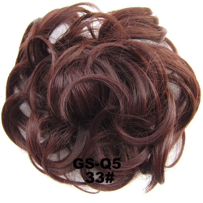 Hair Bun Pad Elastic Hair Rope Rubber Band Hair Extensions Etsy
