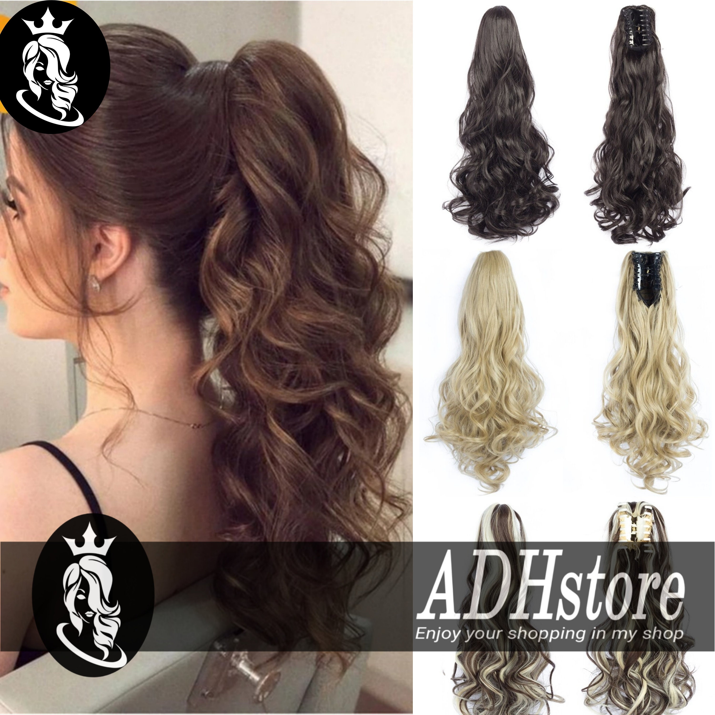 Long Wavy Ponytail Hair Extensions for Women With Hair Claw - Etsy Long Wavy Ponytail Hair Extensions for Women With Hair Claw - Etsy