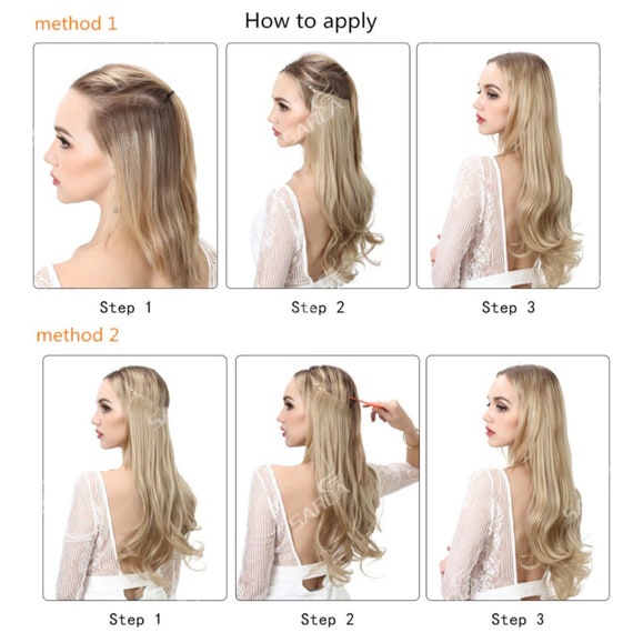 Natural Synthetic Halo Hair Extensions No Clip in Artificial - Etsy Canada Natural Synthetic Halo Hair Extensions No Clip in Artificial - Etsy Canada