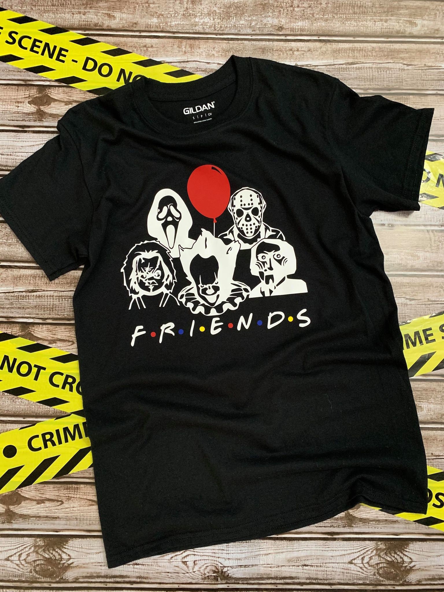 Horror Movie Character friends T-shirt 
