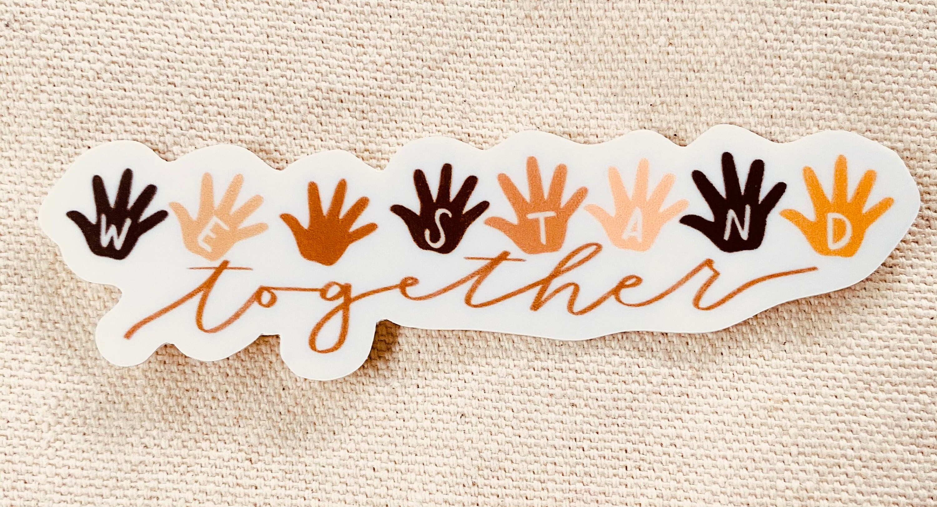 We Stand Together Vinyl Sticker Etsy