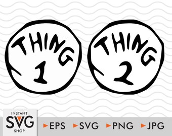 thing 1 seuss png with photos etsy
