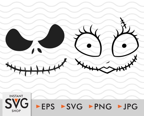 Jack and Sally SVG A nightmare before christmas svg cutting | Etsy